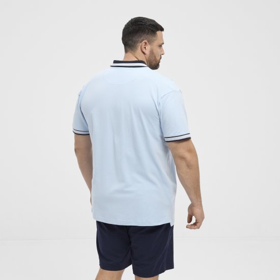 North Latitude Polo Pique Short Sleeve Light Blue - Polotrøjer - Polotrøjer 2XL-8XL