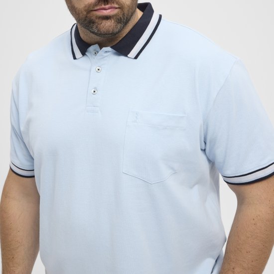 North Latitude Polo Pique Short Sleeve Light Blue - Polotrøjer - Polotrøjer 2XL-8XL