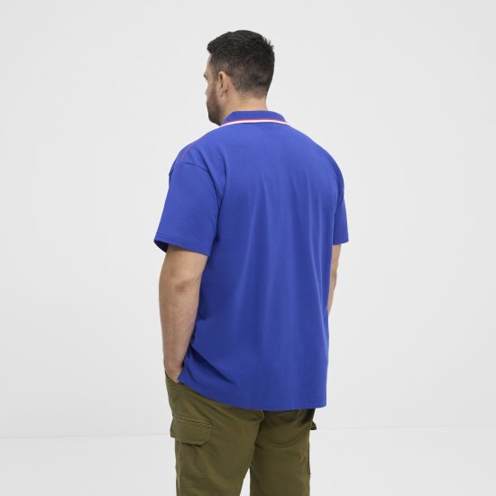 North Latitude Polo Pique V-Neck Blue - Polotrøjer - Polotrøjer 2XL-8XL