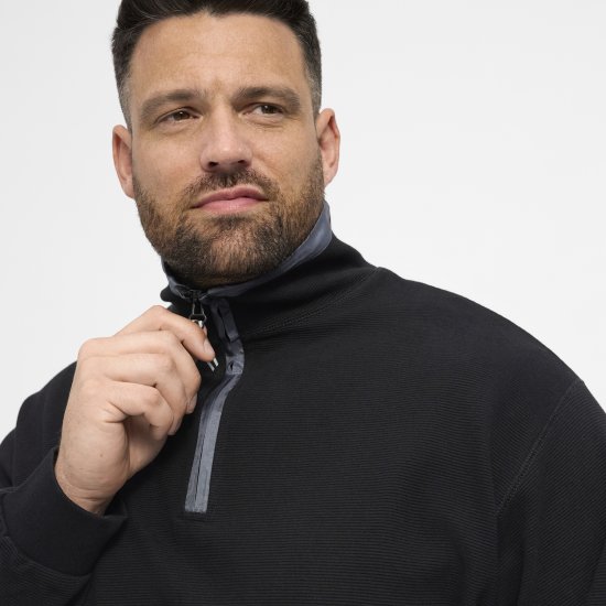 North Latitude Sweatshirt Ottoman Black - Trøjer og hættetrøjer - Trøjer og Hættetrøjer i store størrelser - 2XL-14XL