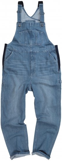 JP1880 Dungarees Denim Adjustable Straps Blue - Jeans og bukser - Herrejeans og bukser i store størrelser W40-W70