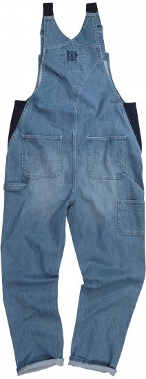 JP1880 Dungarees Denim Adjustable Straps Blue - Jeans og bukser - Herrejeans og bukser i store størrelser W40-W70