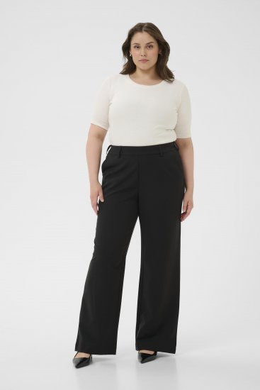 Kaffe Curve Halley Bukser Sort - Jeans & Bukser i Store Størrelser – Plus Size - 