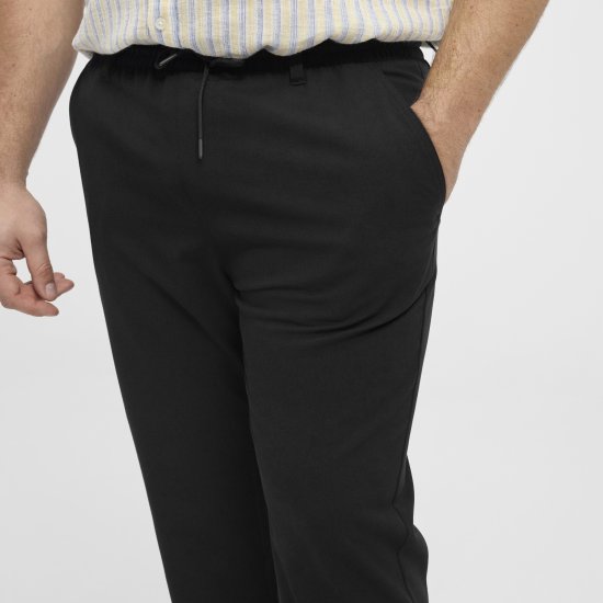 North Latitude 51143 Dress Pants Jog Style Black - Herrebukser i store størrelser - Herrebukser i store størrelser