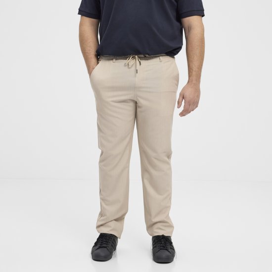 North Latitude 51143 Dress Pants Jog Style Beige - Jeans og bukser - Herrejeans og bukser i store størrelser W40-W70