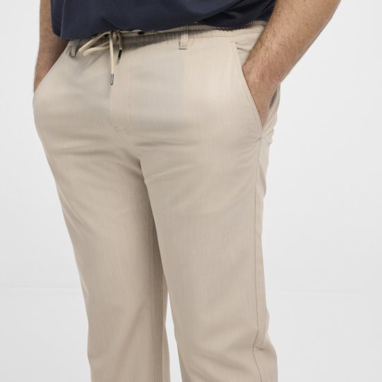 North Latitude 51143 Dress Pants Jog Style Beige - Jeans og bukser - Herrejeans og bukser i store størrelser W40-W70