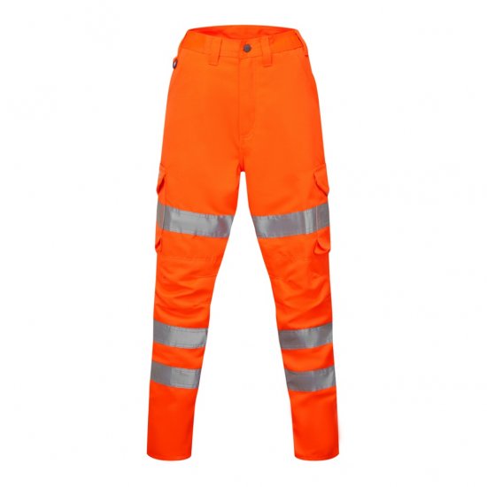 Leo Pennymoor EcoViz Women's Poly/Cotton Cargo Trousers Orange - Arbejdstøj - 