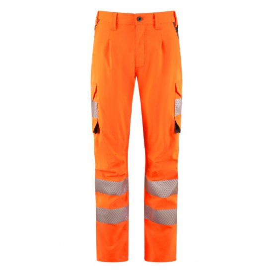 Leo Beckamoor Leo EcoViz Womens Stretch Cargo Trousers Orange - Arbejdstøj - 
