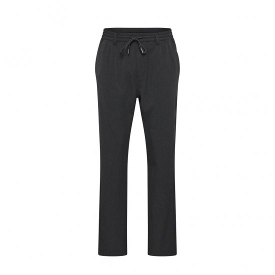 North Latitude Dress Pants Elastic Waist Dark Grey Melange - Herrebukser i store størrelser - Herrebukser i store størrelser