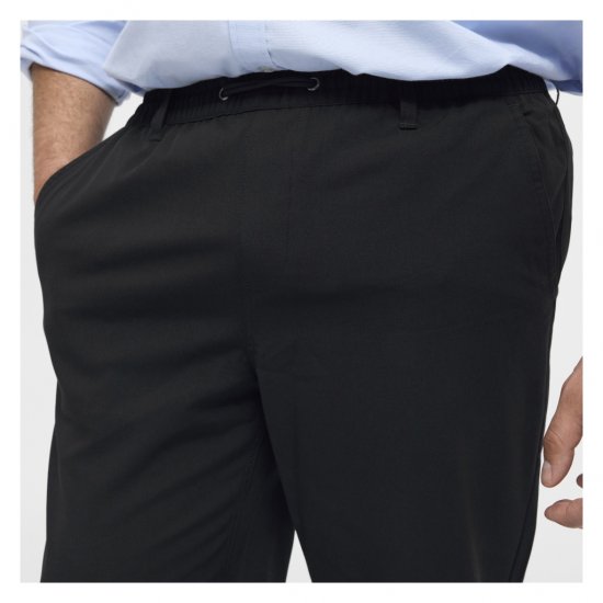 North Latitude Dress Pants Elastic Waist Black - Herrebukser i store størrelser - Herrebukser i store størrelser
