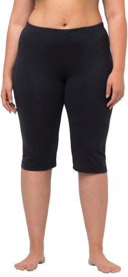 Ulla Popken Stretch Knit Bike Shorts Blue - Jeans & Bukser i Store Størrelser – Plus Size - 