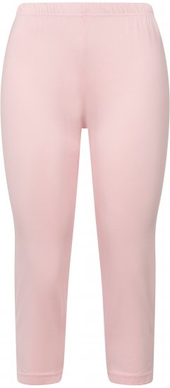 Ulla Popken Basic Stretch Knit Capris Pink - Jeans & Bukser i Store Størrelser – Plus Size - 