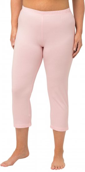 Ulla Popken Basic Stretch Knit Capris Pink - Jeans & Bukser i Store Størrelser – Plus Size - 