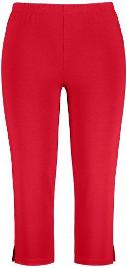 Ulla Popken Basic Stretch Knit Capris Red - Jeans & Bukser i Store Størrelser – Plus Size - 