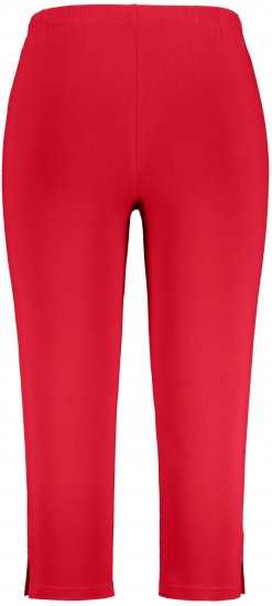 Ulla Popken Basic Stretch Knit Capris Red - Jeans & Bukser i Store Størrelser – Plus Size - 