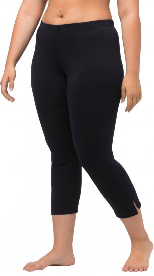 Ulla Popken Basic Stretch Knit Capris Navy - Jeans & Bukser i Store Størrelser – Plus Size - 