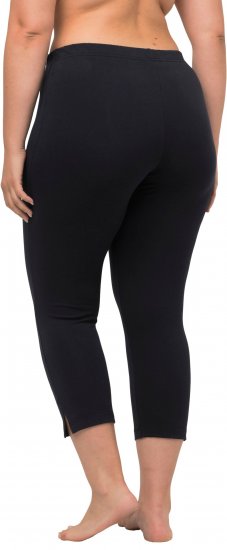 Ulla Popken Basic Stretch Knit Capris Navy - Jeans & Bukser i Store Størrelser – Plus Size - 