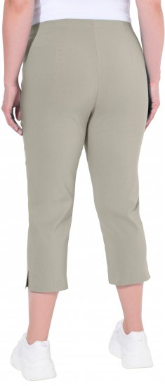 Ulla Popken Stretch Basic Bengaline Capri Pants Grey - Jeans & Bukser i Store Størrelser – Plus Size - 