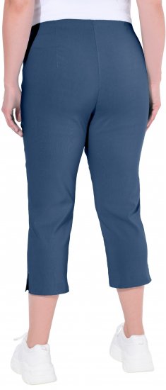 Ulla Popken Stretch Basic Bengaline Capri Pants Denim Blue - Jeans & Bukser i Store Størrelser – Plus Size - 
