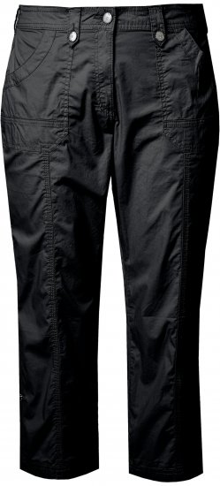 Ulla Popken Roll Tab Hem Stretch Cargo Pants Black - Jeans & Bukser i Store Størrelser – Plus Size - 