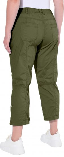 Ulla Popken Roll Tab Hem Stretch Cargo Pants Green - Jeans & Bukser i Store Størrelser – Plus Size - 