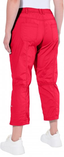 Ulla Popken Roll Tab Hem Stretch Cargo Pants Red - Jeans & Bukser i Store Størrelser – Plus Size - 
