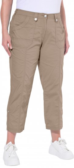 Ulla Popken Roll Tab Hem Stretch Cargo Pants Orange - Jeans & Bukser i Store Størrelser – Plus Size - 