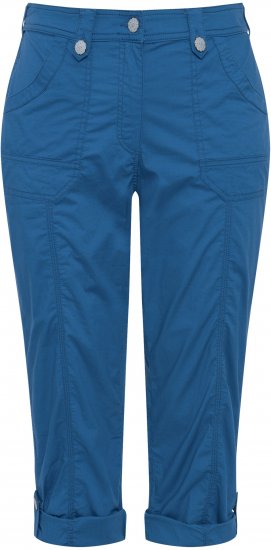 Ulla Popken Roll Tab Hem Stretch Cargo Pants Blue - Jeans & Bukser i Store Størrelser – Plus Size - Jeans & bukser, EU 42-70
