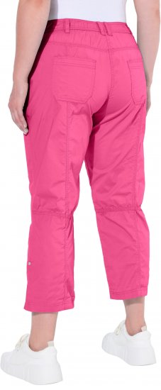 Ulla Popken Roll Tab Hem Stretch Cargo Pants Pink - Jeans & Bukser i Store Størrelser – Plus Size - Jeans & bukser, EU 42-70