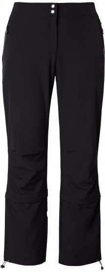 Ulla Popken Zip Off Reflective Detail Funtional Powerstretch Pants Black - Jeans & Bukser i Store Størrelser – Plus Size - Jeans & bukser, EU 42-70
