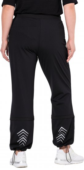 Ulla Popken Zip Off Reflective Detail Funtional Powerstretch Pants Black - Jeans & Bukser i Store Størrelser – Plus Size - Jeans & bukser, EU 42-70