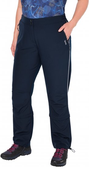 Ulla Popken Zip Off Reflective Detail Funtional Powerstretch Pants Navy - Jeans & Bukser i Store Størrelser – Plus Size - 