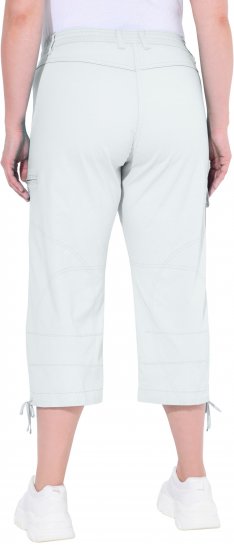 Ulla Popken Stretch Cotton Cargo Crop Pants Snow White - Jeans & Bukser i Store Størrelser – Plus Size - 
