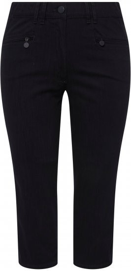 Ulla Popken Mony Stretch Capri Pants Navy - Jeans & Bukser i Store Størrelser – Plus Size - 
