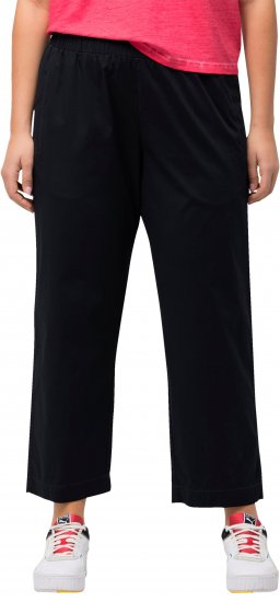 Ulla Popken Wide Leg Ruby Fit Stretch Chino Pants Dark Teal - Jeans & Bukser i Store Størrelser – Plus Size - 