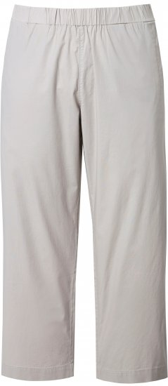 Ulla Popken Wide Leg Ruby Fit Stretch Chino Pants Pebble - Jeans & Bukser i Store Størrelser – Plus Size - 