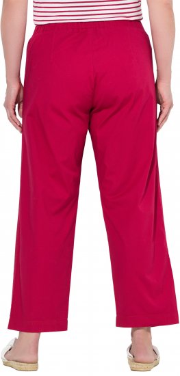 Ulla Popken Wide Leg Ruby Fit Stretch Chino Pants Salsa - Jeans & Bukser i Store Størrelser – Plus Size - 