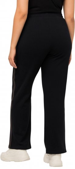 Ulla Popken Holo Detail Sweatpants Black - Jeans & Bukser i Store Størrelser – Plus Size - 
