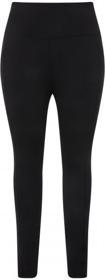 Ulla Popken High Waist Quick Dry Recycled Stretch Leggings Black - Jeans & Bukser i Store Størrelser – Plus Size - 