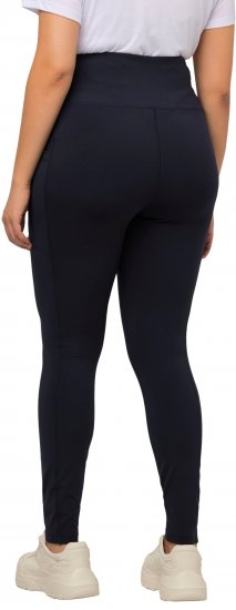 Ulla Popken High Waist Quick Dry Recycled Stretch Leggings Grey - Jeans & Bukser i Store Størrelser – Plus Size - 