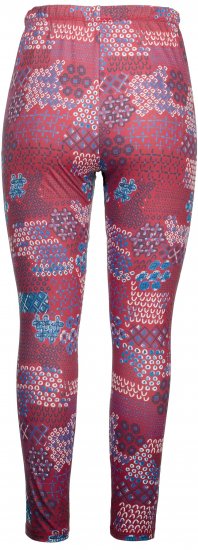 Ulla Popken Graphic Print Recycled Polyester Quick Dry Stretch Leggings Red - Jeans & Bukser i Store Størrelser – Plus Size - 