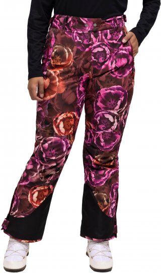 Ulla Popken Hyprar Rose Print Fully Lined Ski Pants Orange - Jeans & Bukser i Store Størrelser – Plus Size - Jeans & bukser, EU 42-70