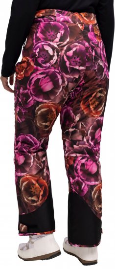 Ulla Popken Hyprar Rose Print Fully Lined Ski Pants Orange - Jeans & Bukser i Store Størrelser – Plus Size - Jeans & bukser, EU 42-70