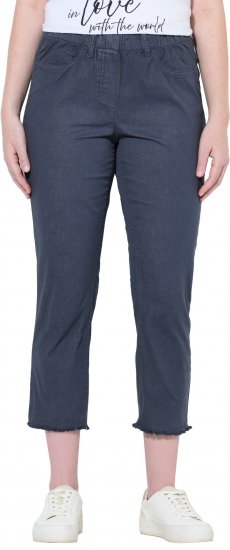 Ulla Popken Stretch Blend Bengaline Pants Navy - Jeans & Bukser i Store Størrelser – Plus Size - 