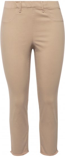 Ulla Popken Stretch Blend Bengaline Pants Dark Putty - Jeans & Bukser i Store Størrelser – Plus Size - 