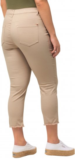 Ulla Popken Stretch Blend Bengaline Pants Dark Putty - Jeans & Bukser i Store Størrelser – Plus Size - 