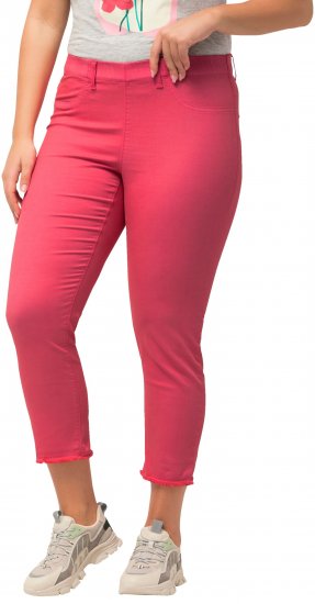 Ulla Popken Stretch Blend Bengaline Pants Light Pink - Jeans & Bukser i Store Størrelser – Plus Size - 