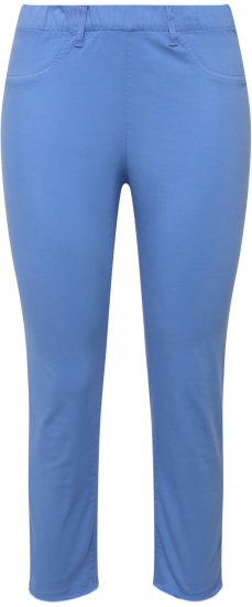 Ulla Popken Stretch Blend Bengaline Pants Blue - Jeans & Bukser i Store Størrelser – Plus Size - Jeans & bukser, EU 42-70