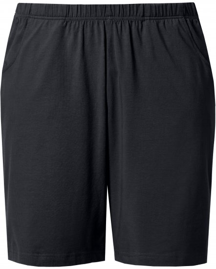 Ulla Popken Stretch Knit Bermuda Shorts Black - Jeans & Bukser i Store Størrelser – Plus Size - 