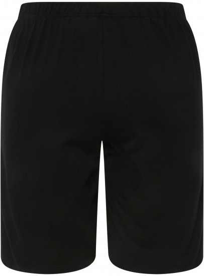 Ulla Popken Stretch Knit Bermuda Shorts Black - Jeans & Bukser i Store Størrelser – Plus Size - 